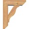 Ekena Millwork Funston Slat Smooth Bracket w/ Offset Brace, Western Red Cedar, 5 1/2"W x 16"D x 20"H BKT0604X16X20FST06SWR - alternate 3